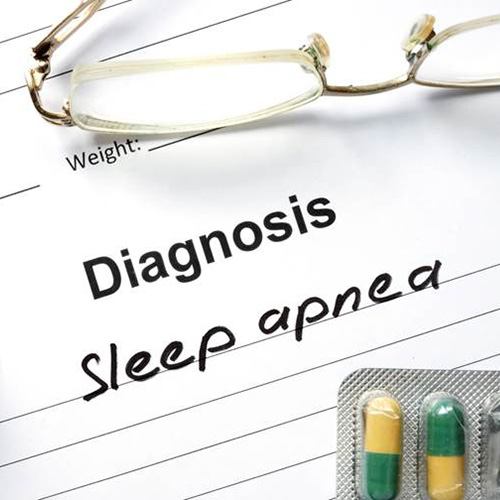 Document showing sleep apnea diagnosis